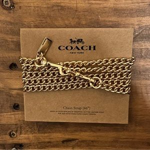 Coach Chain Strap for Crossbody Purse - Gold tone